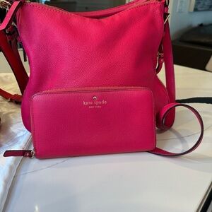 Kate Spade Pink Purse and Wallet Set